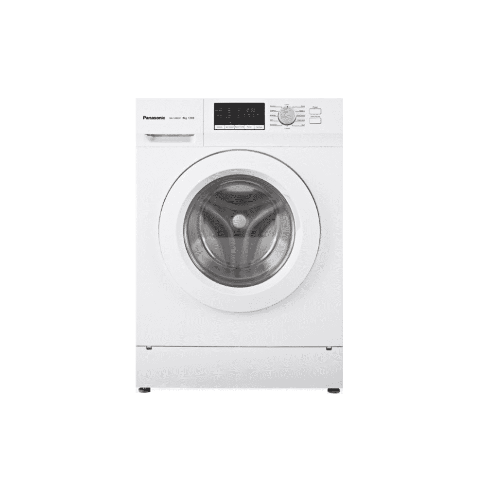Panasonic 8KG Front Load Washer, 1200RPM,White, 128XB1WAS