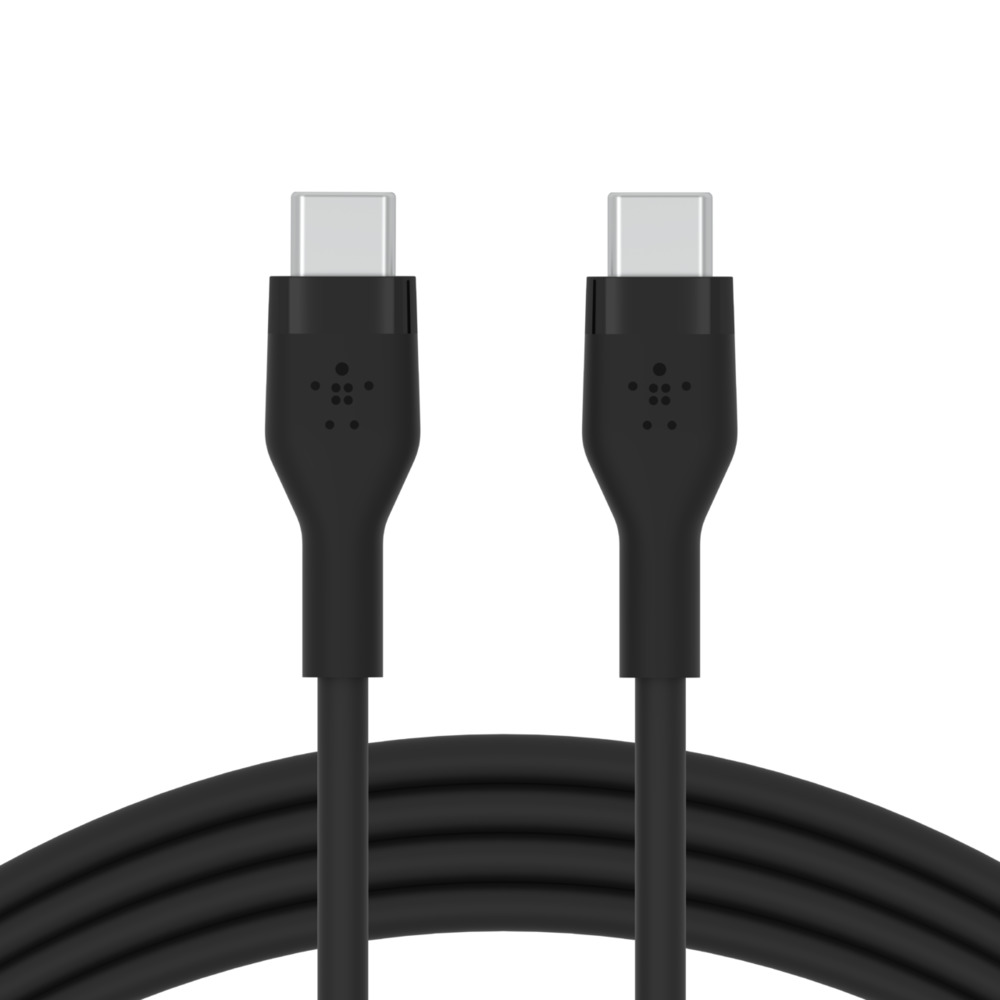 Belkin Boost Charge  Flex USB-C To USB-C Silicone Cable, 1M, Black, CAB009BT1MBK