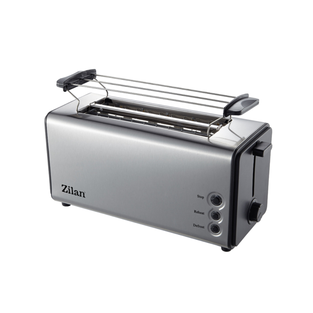 Zilan Bread Toaster, 4 Slots, 5 Level Heat Settings, 1400W Metal, ZLN2720