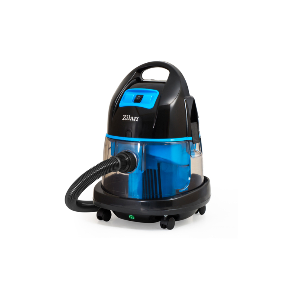Zilan Electric Vacuum Cleaner Wet And Dry, 1600-2000W, Water Tank 8L Blue, ZLN8945BL