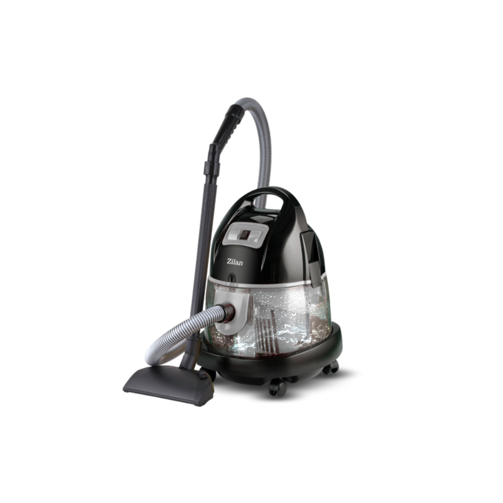 Zilan Electric Vacuum Cleaner Wet And Dry, 1600-2000W, Water Tank 8L Grey, ZLN8945G