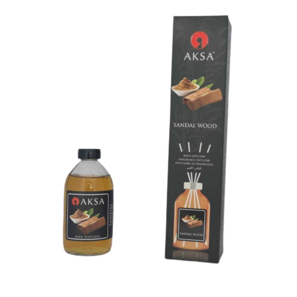 Aksa Perfume Glass For Room Sundel Wood, TUR-7854210