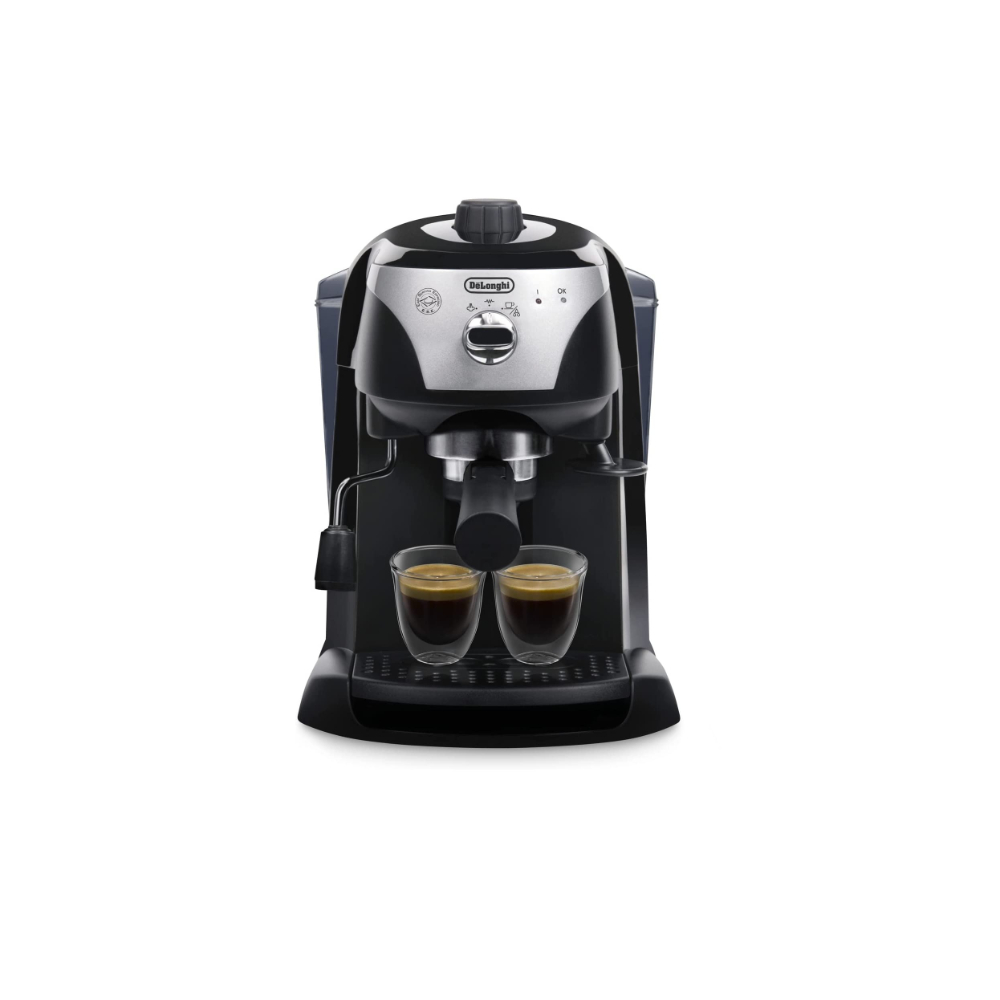 Delonghi Espresso Capp Maker + Pump 15 B-Coffee & Ese Pods -Eup Auto-Shutoff Blsl, DEL-EC221B