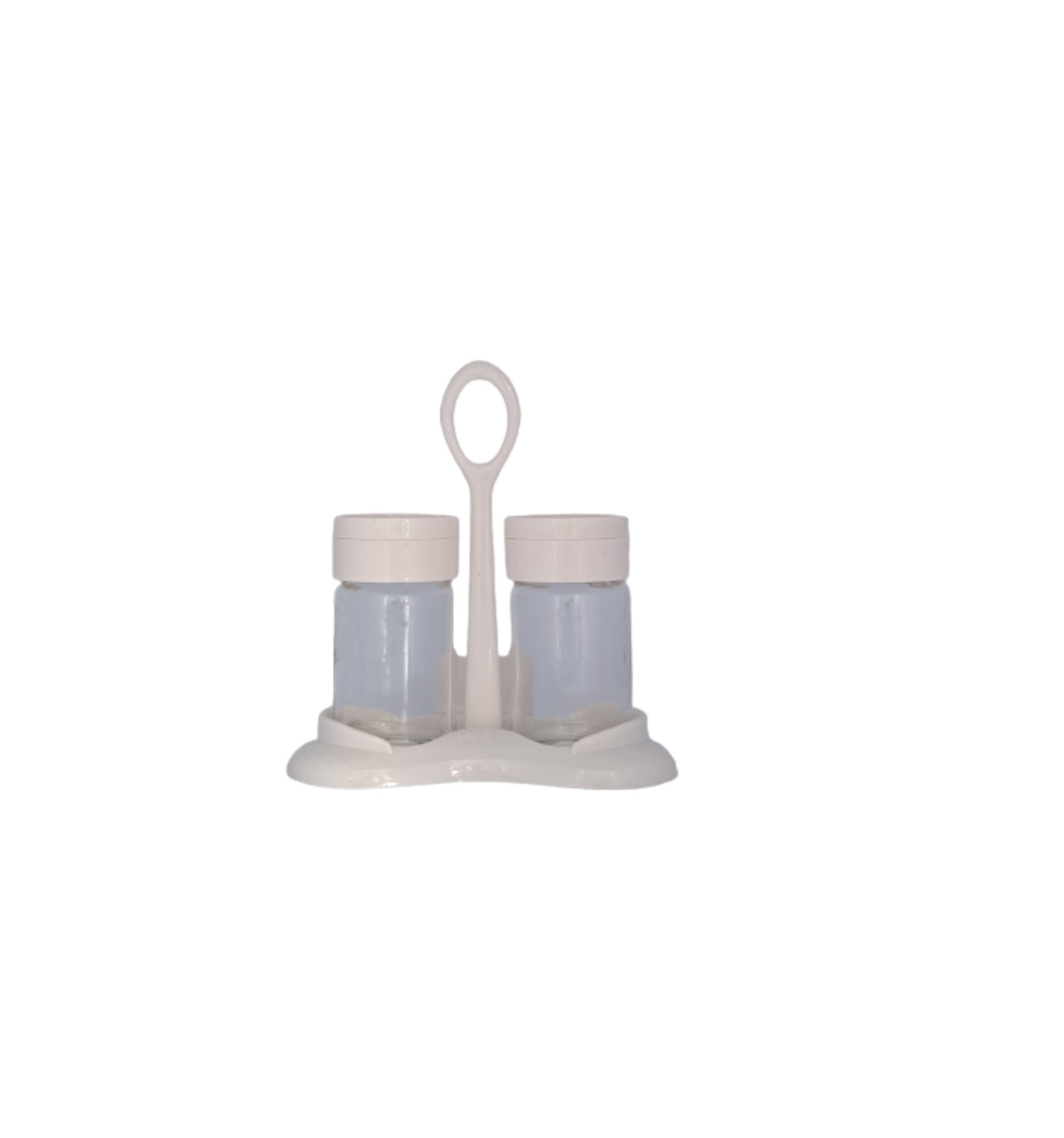 Table Stand Salt - Pepper Set Glass (2Pcs) 105CC White, TUR-161018