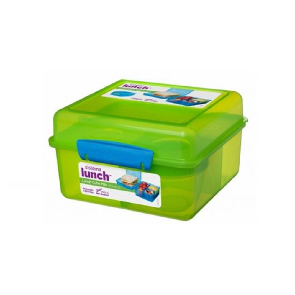 SIS Lunch Cube Assorted 1.40L (Green), 31735GR