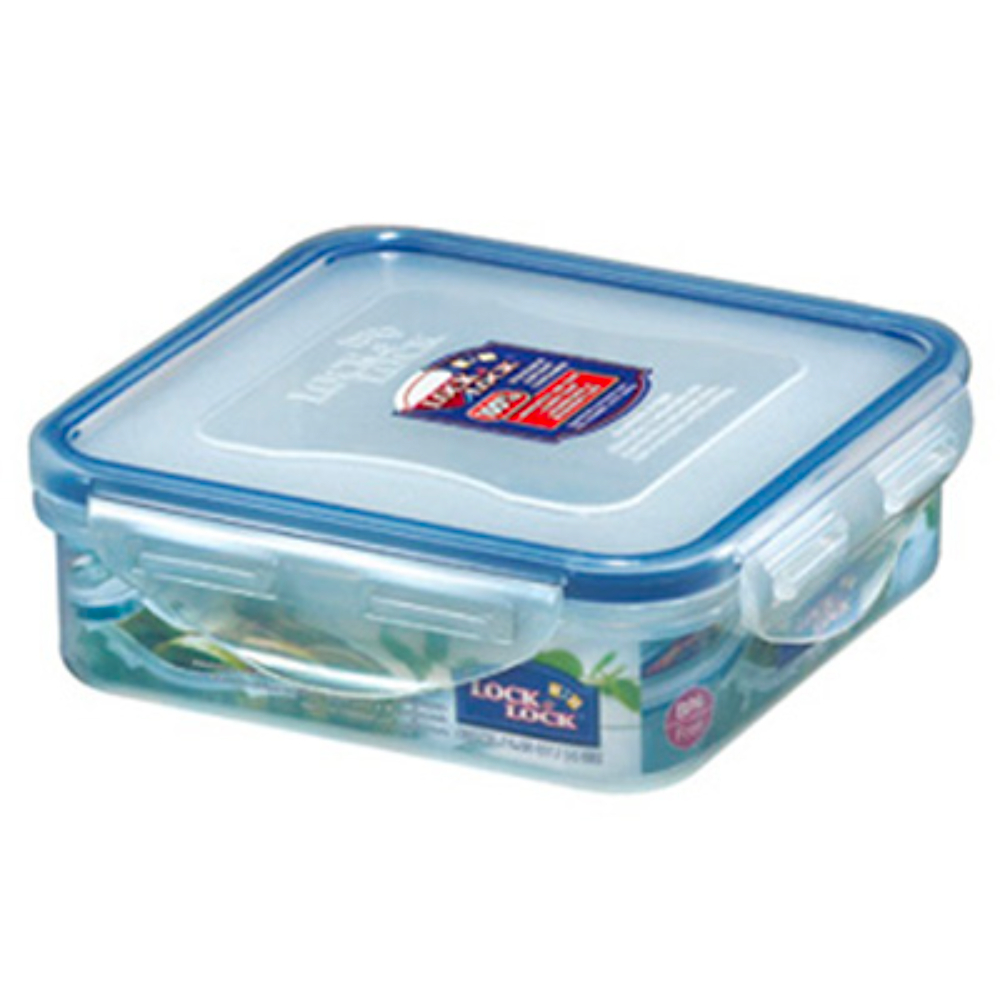 SQUARE SHORT FOOD CONTAINER 430ML,HPL852