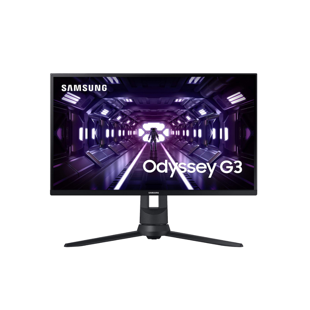 Samsung 27-Inch LED Flat Gaming Monitor Odyssey G3, AMD FreeSync Premium Height Adjustable Stand, SAM-LS27AG320