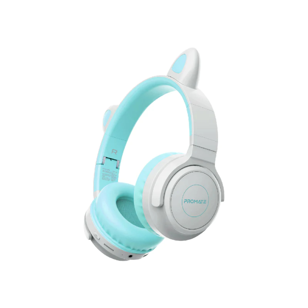 Promate Kids Wireless Bluetooth Headphones, Kawaii Style, CLC-PANDAAQA