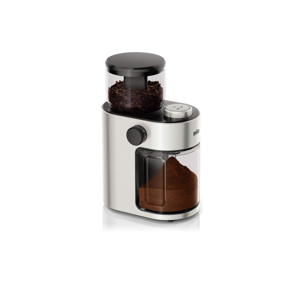 Braun Household Coffee Grinder, 15 Grind Settings, 220G Transparent Bean Container, BRA-KG701AI