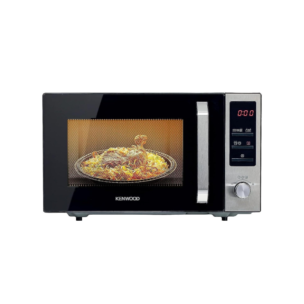 Kenwood Microwave 25L Digital + Grill GCC 800W Heating, 1000W Cooking 25L, Black, KEN-MWM25000