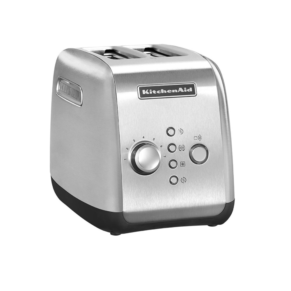 Kitchen Aid Toaster, 2 Slice, Silver/Balck, 5KMT221ESX
