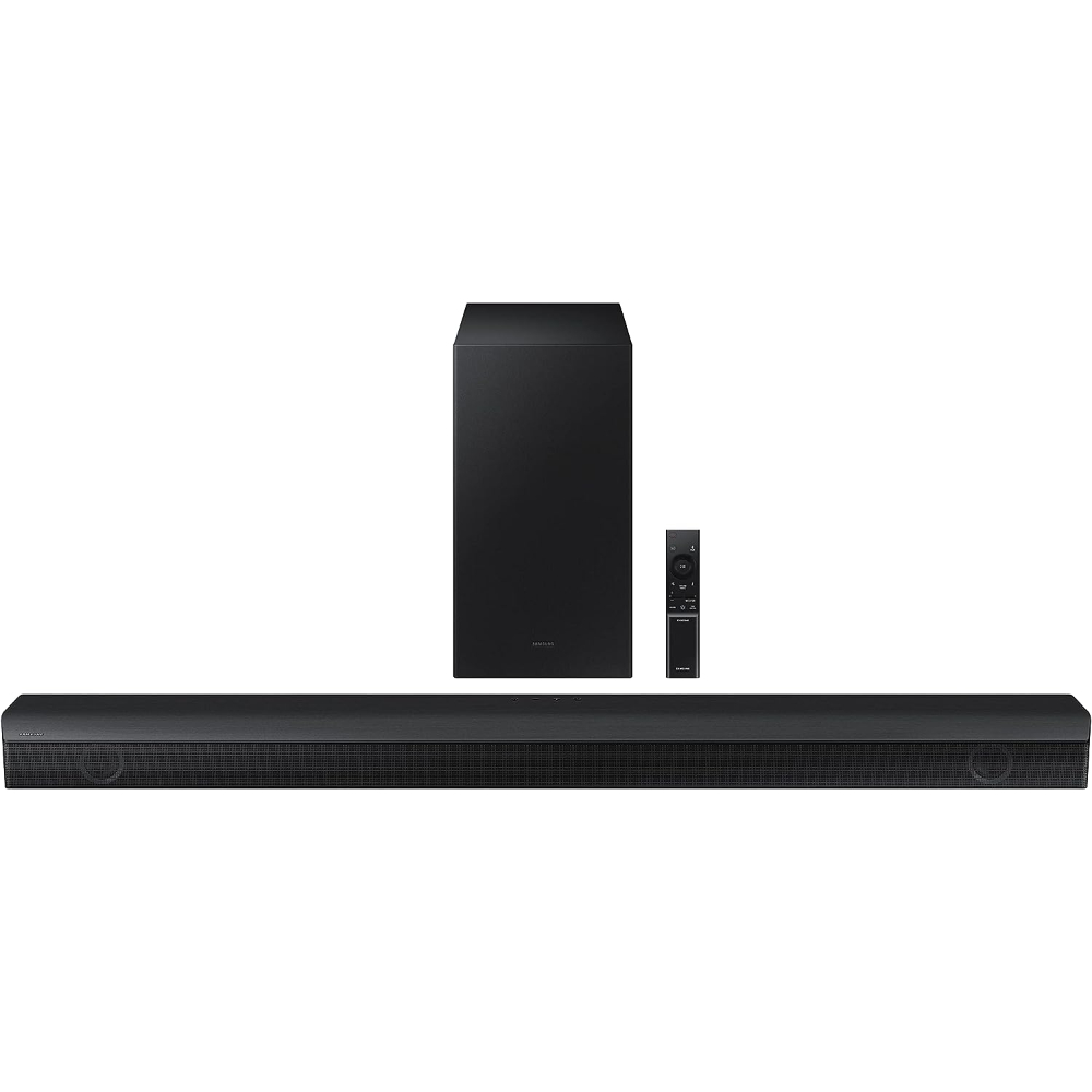 Samsung 3.1CH Soundbar w/Dolby 5.1 DTS Virtual:X, Bass Boosted, Built-in Center Speaker, Subwoofer Included, HW-B650/ZN