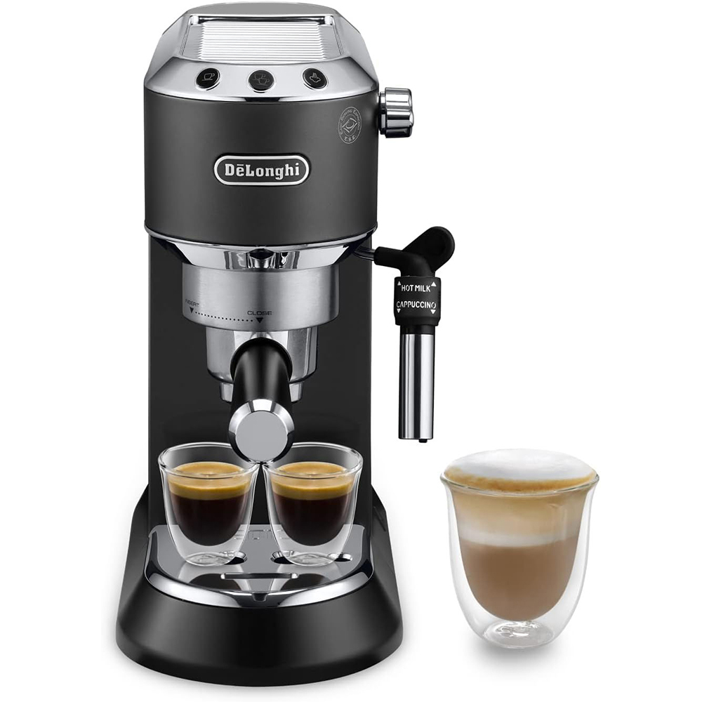 De'Longhi Dedica Style, Espresso Machine, Coffee And Cappuccino Maker, Black, EC685BK