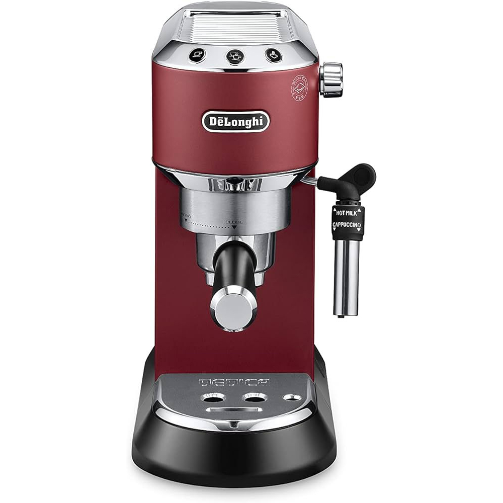 De'Longhi Dedica Style, Espresso Machine, Coffee And Cappuccino Maker, Red, EC685R
