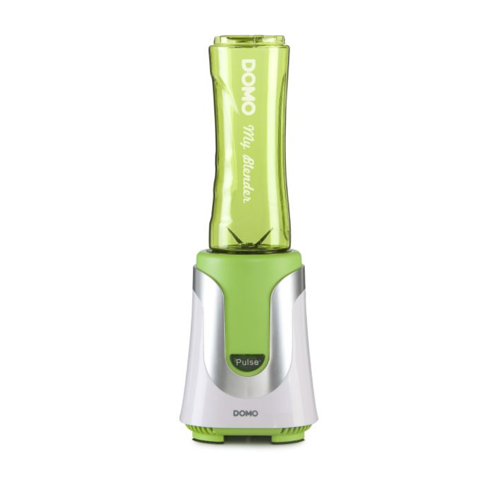 Domo Blender 300W, 300ML - 600ML Bottle, Plastic Bowl - Green/White, DOMO-DO436BL