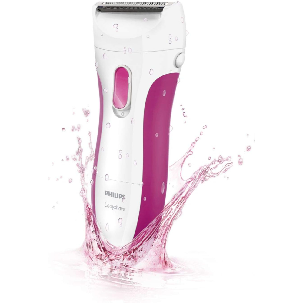 Philips Female Electric Shaver, Cordless, For Legs, Battery AAX2,Wet And Dry Use, Cleaning Brush, Travel Cap, HP6341