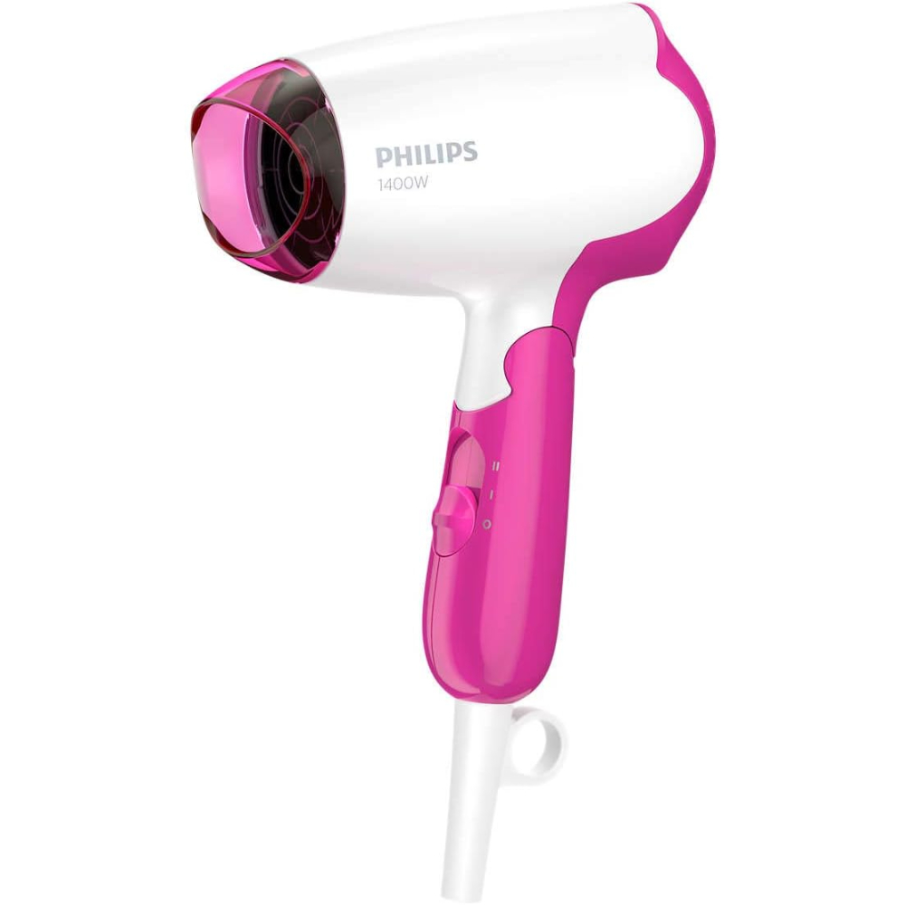 Philips Hair Dryer 1400W, Thermoprotect Setting, Cool Shot, Foldable Handle, Heat/Spead Settings 2, Nozzle Concentrator, BHD003