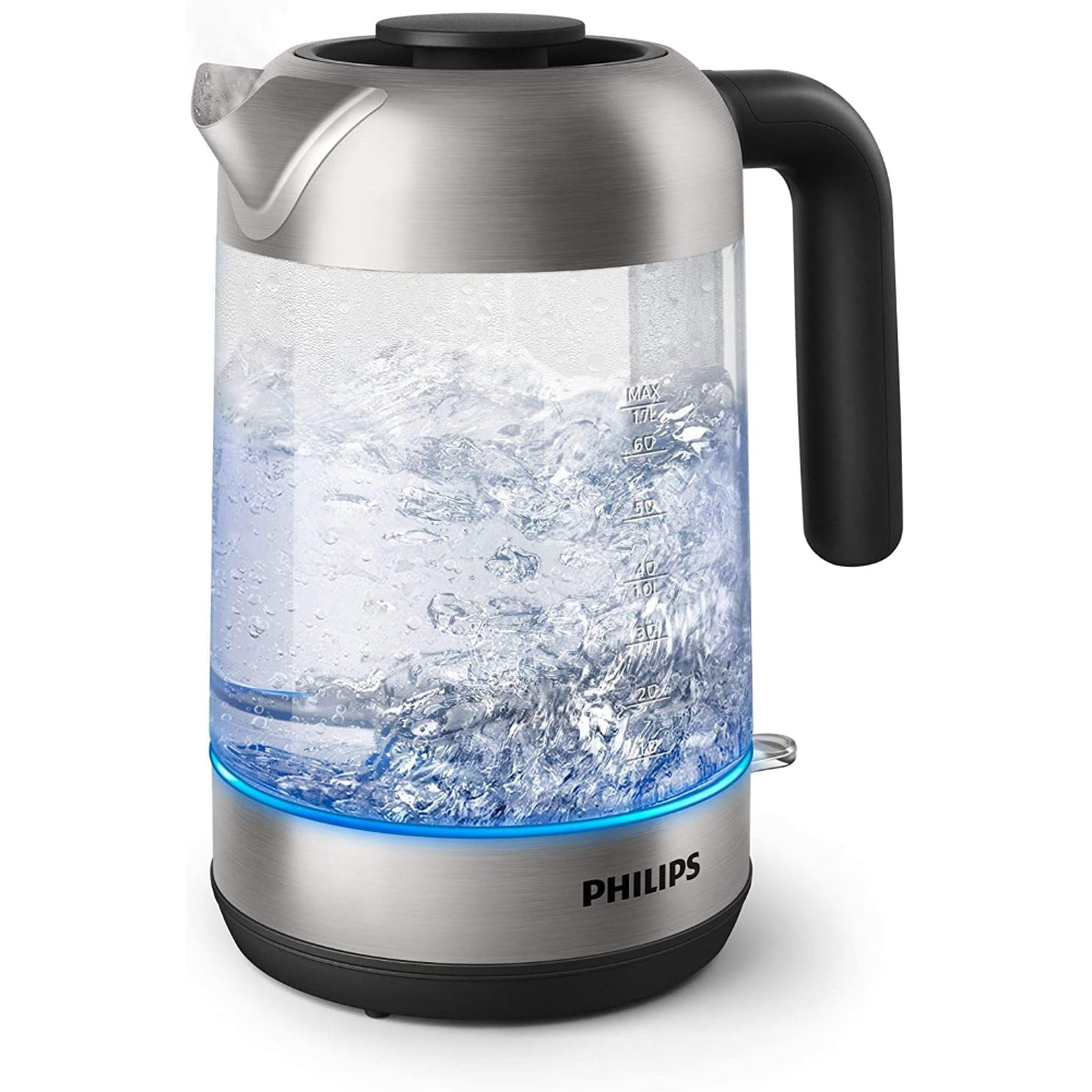 Philips Domestic Appliances Series 5000 Glass Kettle, 1.7L, Removable Lid, HD9339