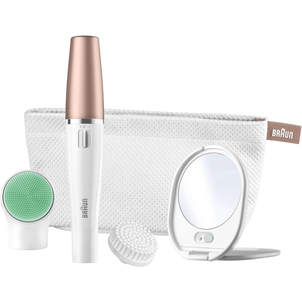 Braun Facespa 3-In-1 Facial Epilating, Cleansing & Vitalization System With 5 Extras, BRA-851V