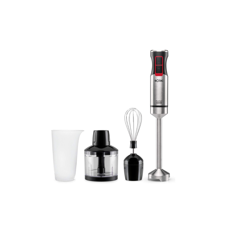 Solac Hand Blender Pro Chef, 1000W, Silver And Black, SOL-SLBA5607