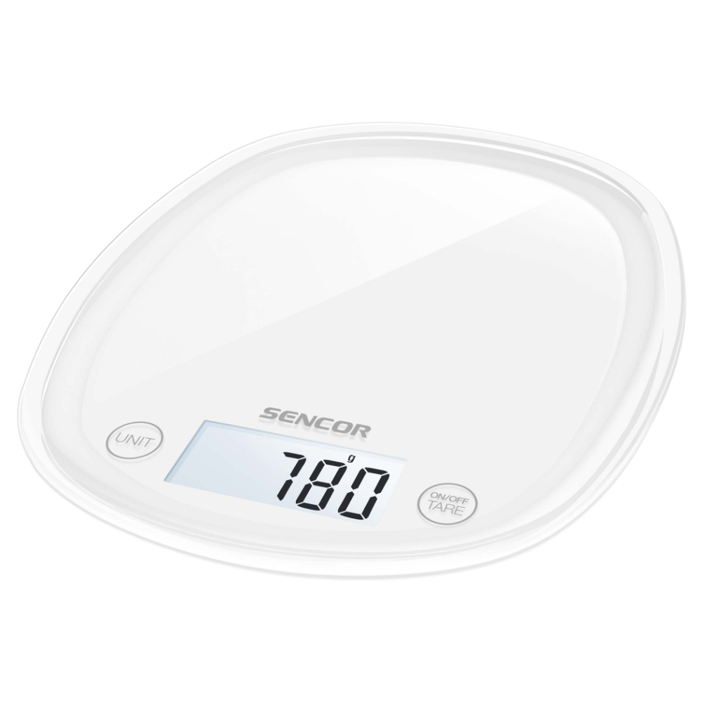 Sencor Kitchen Scale, Touch Control, LCD Display, White, SNC-SKS30WH