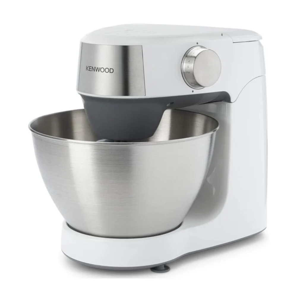 Kenwood Prospero Plus Stand Mixer For Baking, Compact 4.3L Bowl, 3 Bowl Tools, 1000W, Silver, KEN-KHC29A