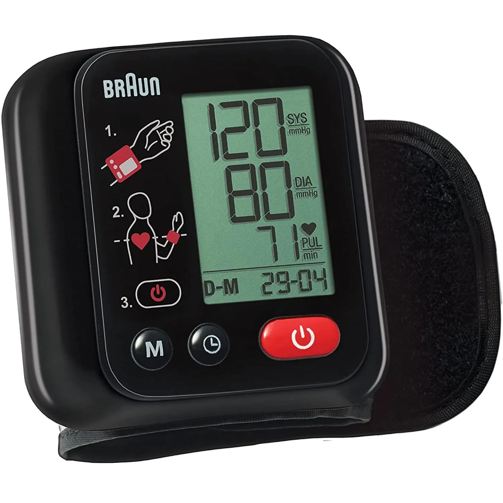 Braun Wrist Blood Pressure, Irregulat Heartbeat Detection, Memory Up To 90 Measurments With Date And Time, BRA-177287