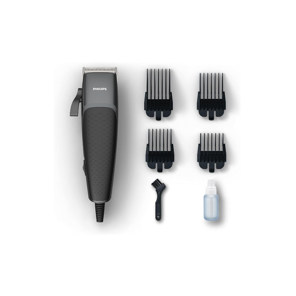Philips Hair Clipper For Hair And Face, Corded, Linear, Durable Motor, Cutter Width 41mm, 5 Range Of Length Setting, 2.4M Cord, Hair Combs 4, HC3100/13