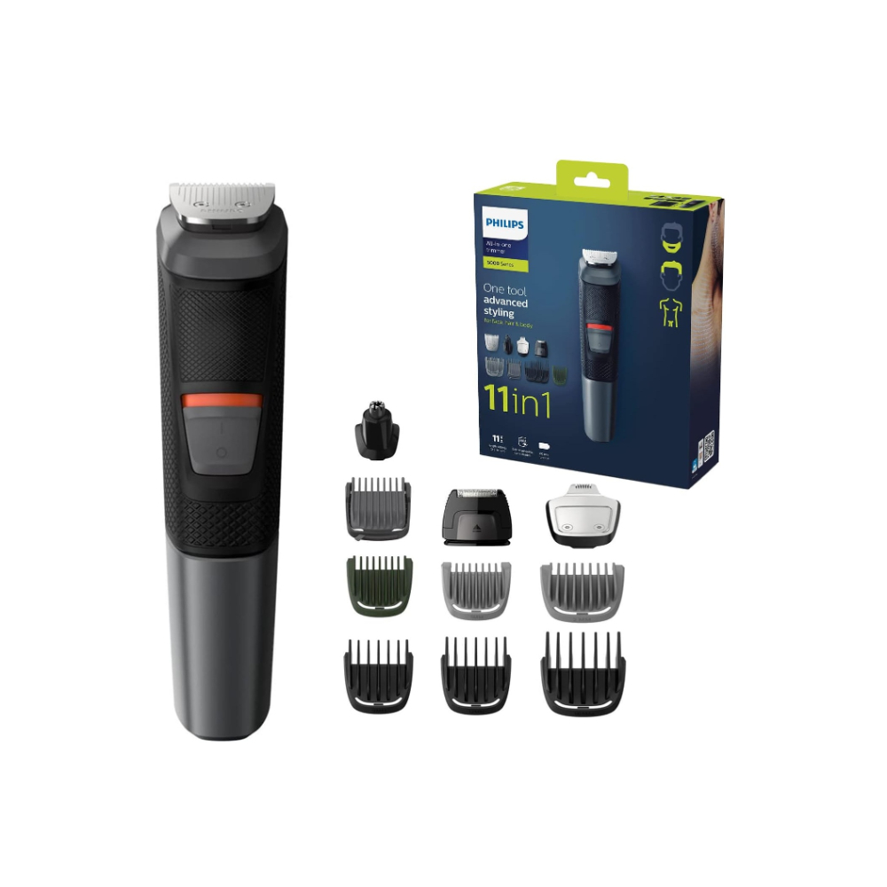 Philips Multigroom 11 In 2 Face And Hair Nose And Ear Trimmer, Full Charge 16H, Run Time 60min, MG5730/33