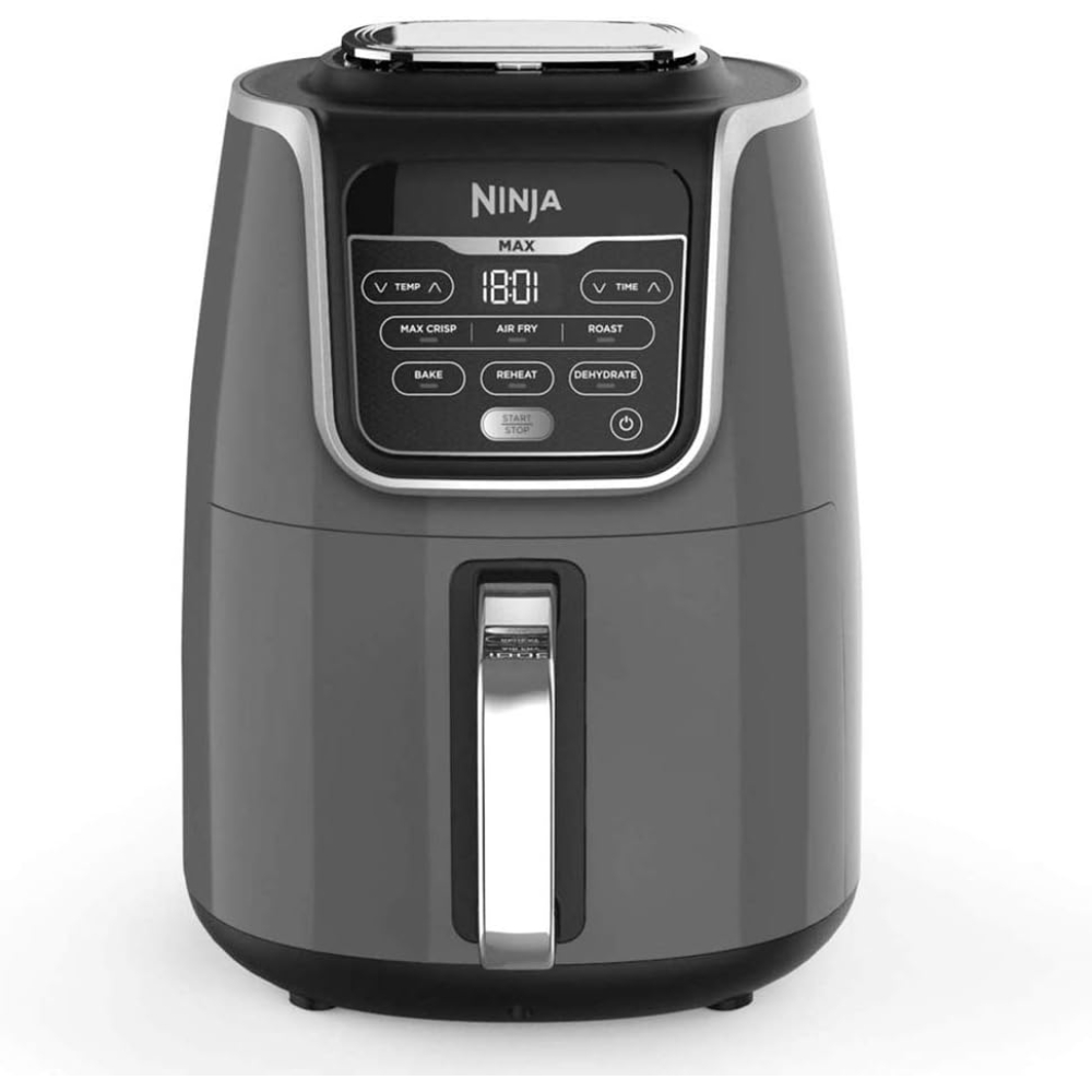 Ninja Air Fryer Max XL 5.5L, 1750W, Dishwasher Safe Parts, Removable Bowl, 1 Cooking Compartment, Digital Timer, Air Fry, Roast, Bake, Reheat, Dehydrate & Max Crisp, Temperature 40C-230C, NINJ-AF160ME