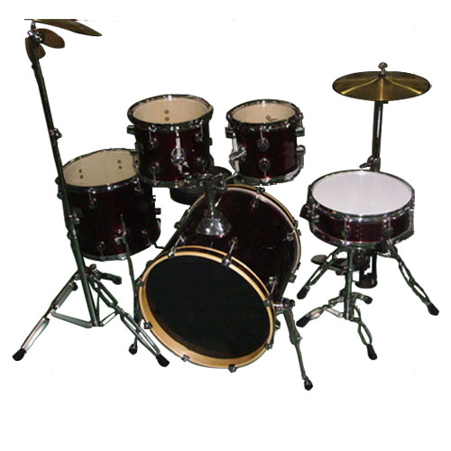 Adk 5 Piece Drum Set, Black, ADK505BK