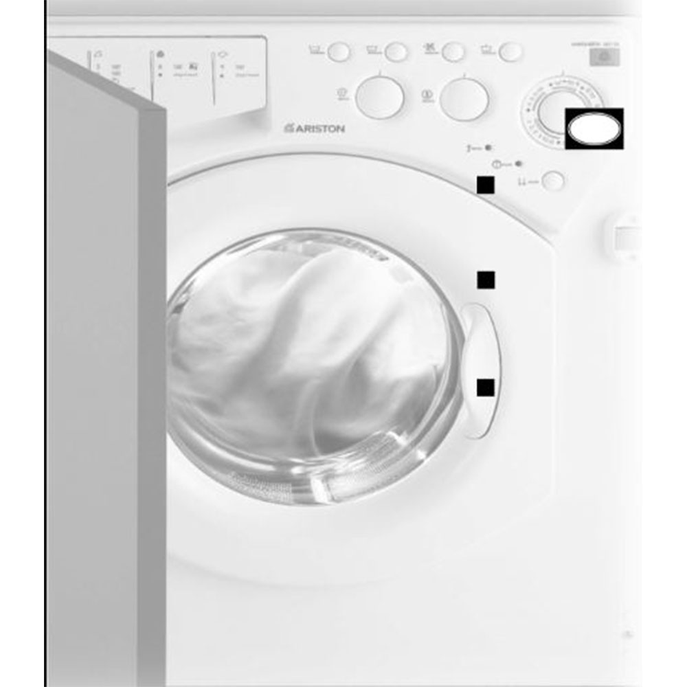 Ariston Washer And Dryer Semi Integrated 1200 RPM Manual Made In Italy White, CDE12X