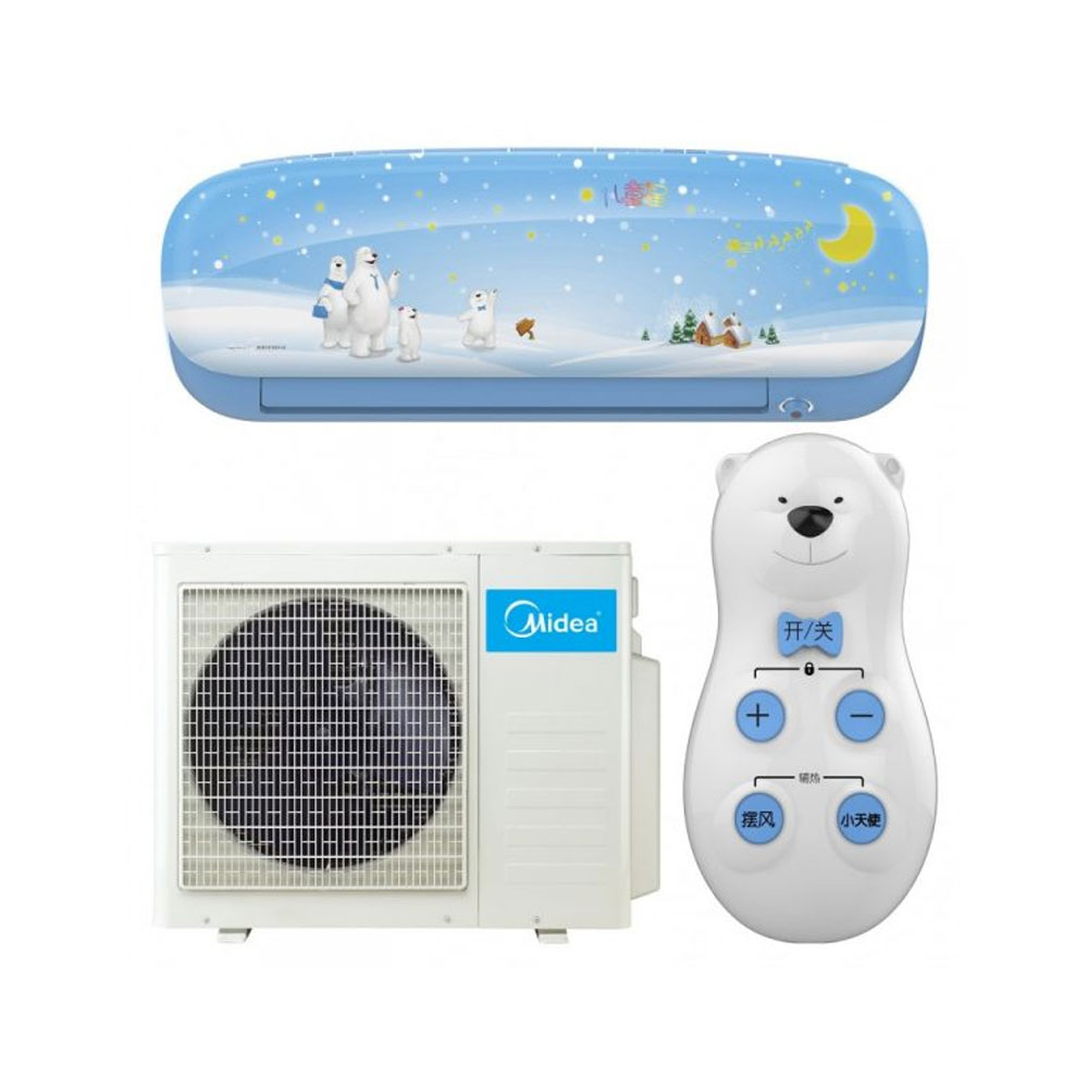 Midea Kidstar Air Conditioner 12000BTU Wi-Fi- Skyblue, MID-12HRN1