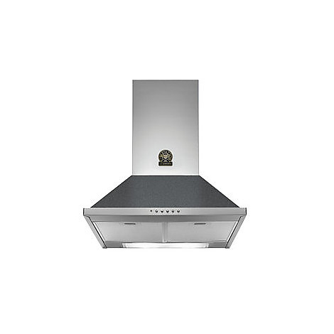 La Germania Hood Built-In 60Cm Hood Chimney Wall Mounted Hood, 520M3/H , Push Buttons, Carbon Filter, Black Panel, HOC60NCF