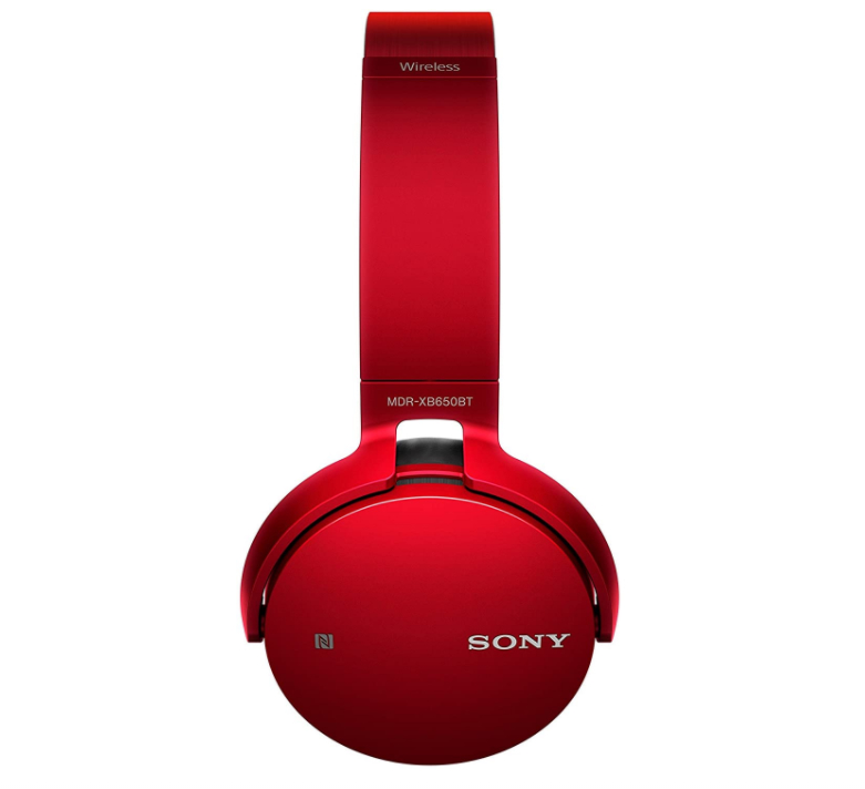 Sony Extra Bass Wireless Headphones Red, MDR-XB650BTR