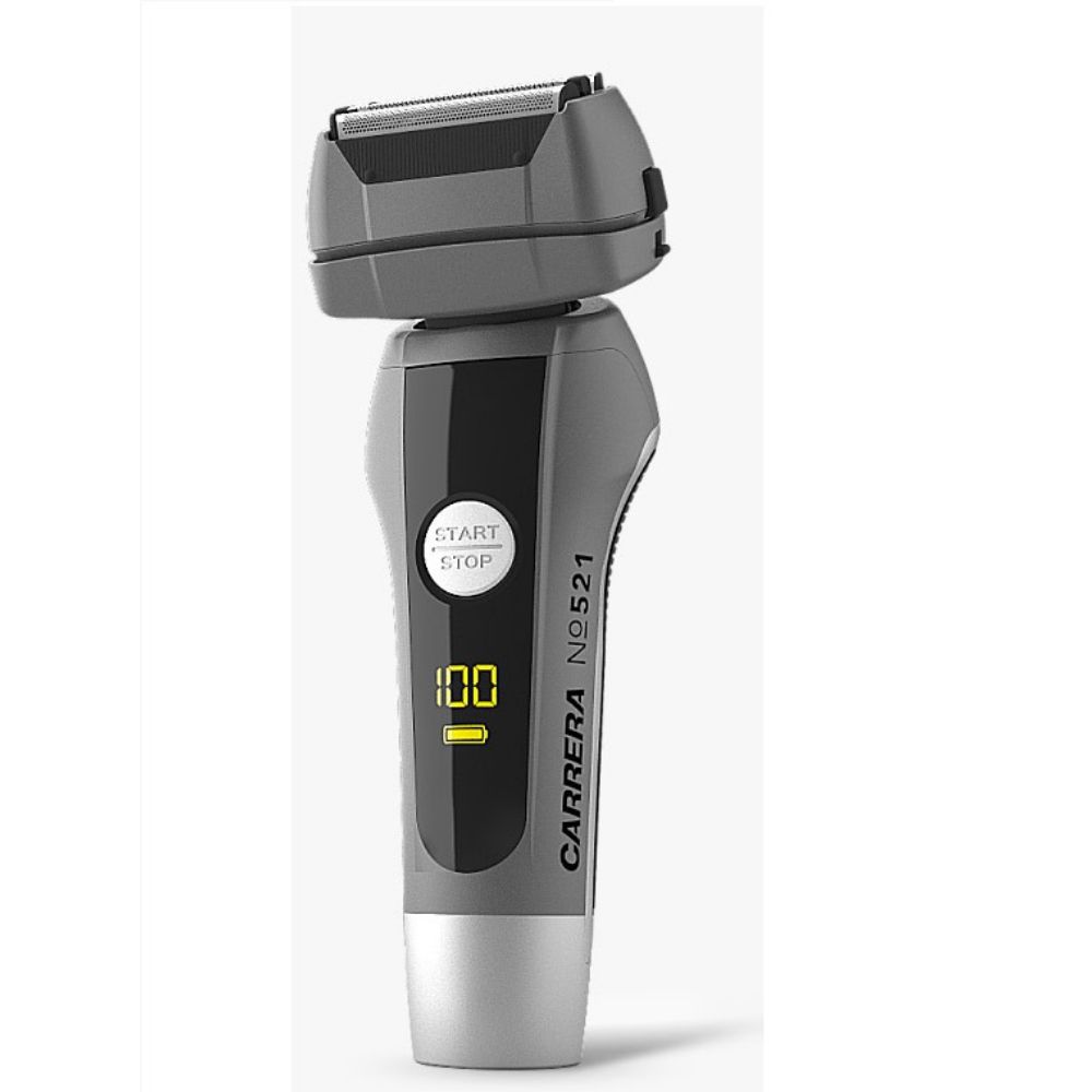 Carrera Shaver 3D Head,  Wet & Dry , 4 Track Shaving System, Digital Display, CRR-521