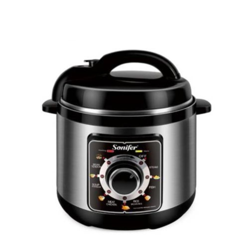 Sonifer 1000W 6-in-1 Electric Pressure Cooker 6L Capacity Meat Timing Control and Heat Preservation, SF-4009