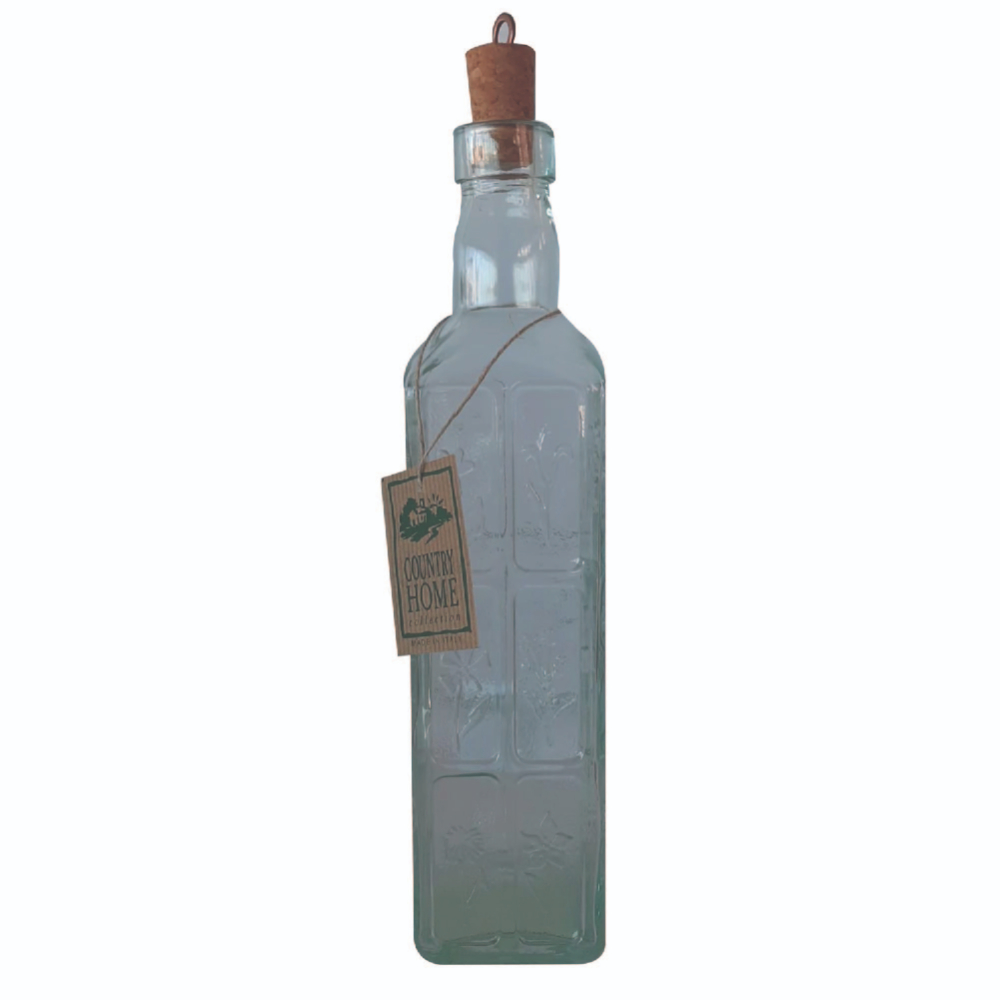 Bormioli St Ch Fiori Bottle 0.5L W/Cork, BO-630230