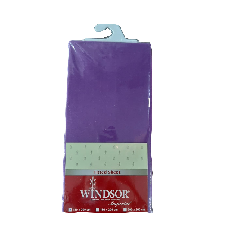 Windsor Purple Fitted Sheet Assorted Single, WIN-4581P