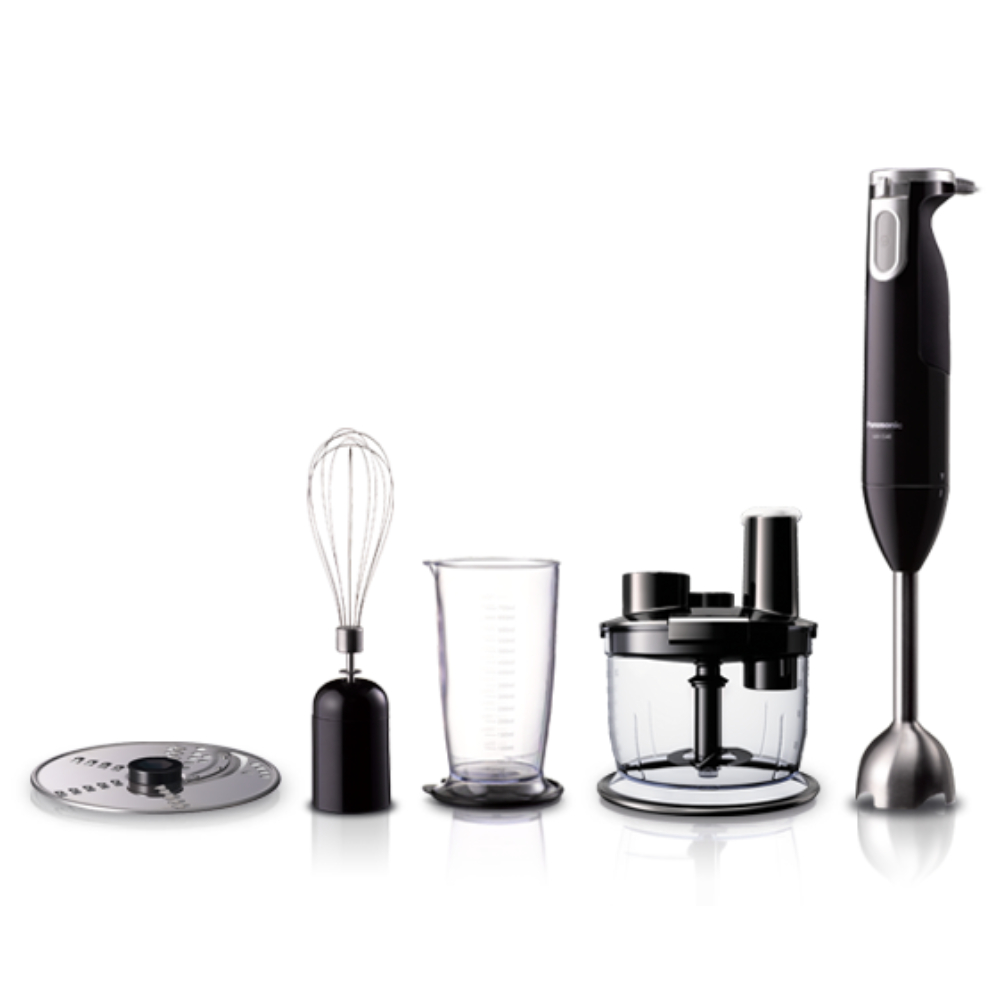 Panasonic Hand Blender Variable Speed Control, With Chopper Blade: 1.6 Kg, With Disk Blade: 1.7 Kg Black, SS40BTZ